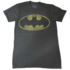 Jack Of All Trades Men Teen Small Batman Super Hero Grey T-Shirt Tee